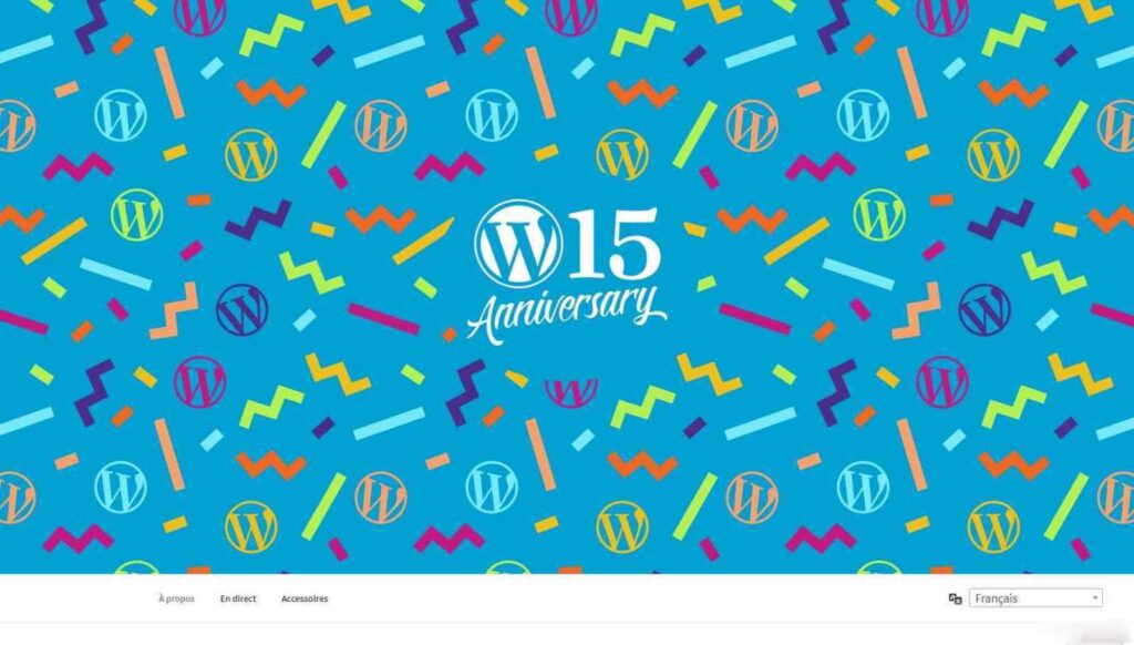 15ième anniversaire de WordPress
