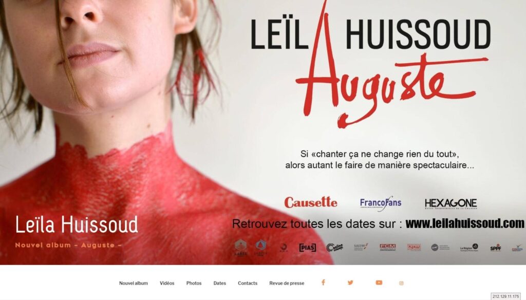 Site web de Leïla Huissoud