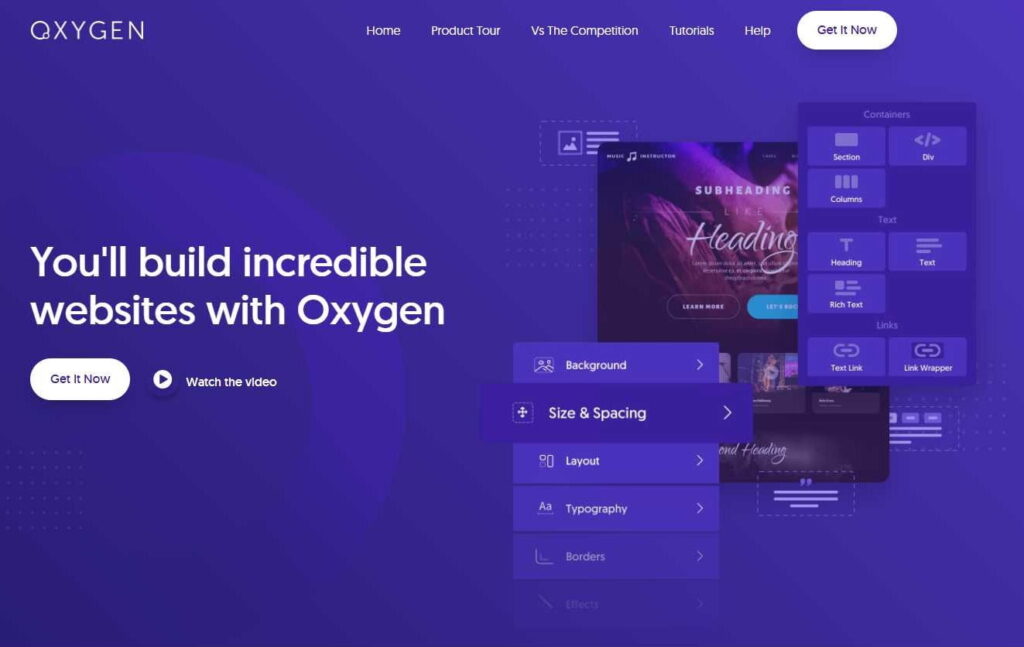 Oxygen - constructeur de page 