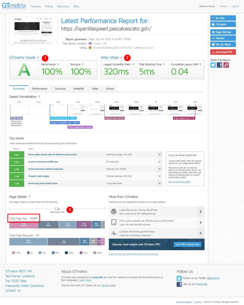 Performances Tout sur WordPress avec OpenLiteSpeed